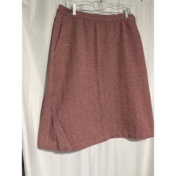 Vintage Women's A-Line Skirt Red Made in USA Size L - Picture 3 of 6